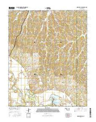 Horseshoe Lake Oklahoma Current topographic map, 1:24000 scale, 7.5 X 7.5 Minute, Year 2016