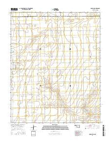 Hough NE Oklahoma Current topographic map, 1:24000 scale, 7.5 X 7.5 Minute, Year 2016