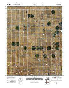 Hough NW Oklahoma Historical topographic map, 1:24000 scale, 7.5 X 7.5 Minute, Year 2010