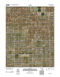 Hough SW Oklahoma Historical topographic map, 1:24000 scale, 7.5 X 7.5 Minute, Year 2012