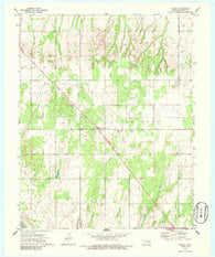 Hucmac Oklahoma Historical topographic map, 1:24000 scale, 7.5 X 7.5 Minute, Year 1972