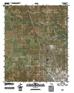 Hugo Oklahoma Historical topographic map, 1:24000 scale, 7.5 X 7.5 Minute, Year 2010