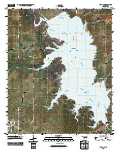 Hugo Dam Oklahoma Historical topographic map, 1:24000 scale, 7.5 X 7.5 Minute, Year 2010