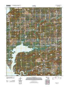 Hulbert Oklahoma Historical topographic map, 1:24000 scale, 7.5 X 7.5 Minute, Year 2012