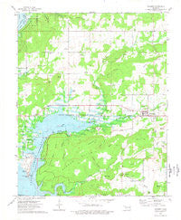 Hulbert Oklahoma Historical topographic map, 1:24000 scale, 7.5 X 7.5 Minute, Year 1974