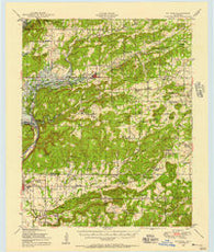 Hulbert Oklahoma Historical topographic map, 1:62500 scale, 15 X 15 Minute, Year 1948