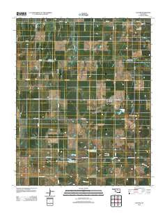 Hunter Oklahoma Historical topographic map, 1:24000 scale, 7.5 X 7.5 Minute, Year 2012
