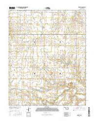 Hunter Oklahoma Current topographic map, 1:24000 scale, 7.5 X 7.5 Minute, Year 2016
