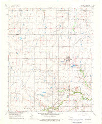 Hunter Oklahoma Historical topographic map, 1:24000 scale, 7.5 X 7.5 Minute, Year 1968