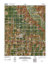 Hydro Oklahoma Historical topographic map, 1:24000 scale, 7.5 X 7.5 Minute, Year 2012
