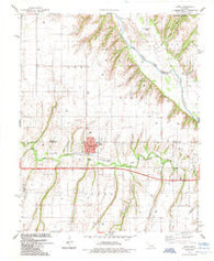 Hydro Oklahoma Historical topographic map, 1:24000 scale, 7.5 X 7.5 Minute, Year 1985