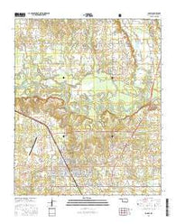 Idabel Oklahoma Current topographic map, 1:24000 scale, 7.5 X 7.5 Minute, Year 2016
