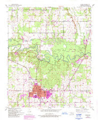 Idabel Oklahoma Historical topographic map, 1:24000 scale, 7.5 X 7.5 Minute, Year 1950