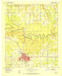 Idabel Oklahoma Historical topographic map, 1:24000 scale, 7.5 X 7.5 Minute, Year 1951