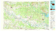 Idabel Oklahoma Historical topographic map, 1:100000 scale, 30 X 60 Minute, Year 1990