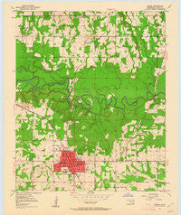 Idabel Oklahoma Historical topographic map, 1:24000 scale, 7.5 X 7.5 Minute, Year 1950