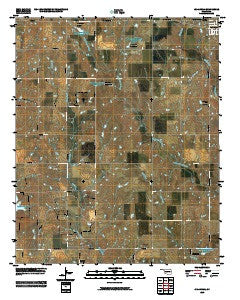 Indiahoma Oklahoma Historical topographic map, 1:24000 scale, 7.5 X 7.5 Minute, Year 2010