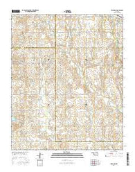 Indiahoma Oklahoma Current topographic map, 1:24000 scale, 7.5 X 7.5 Minute, Year 2016