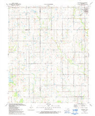 Indiahoma Oklahoma Historical topographic map, 1:24000 scale, 7.5 X 7.5 Minute, Year 1991