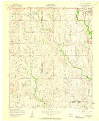 Indiahoma Oklahoma Historical topographic map, 1:24000 scale, 7.5 X 7.5 Minute, Year 1956