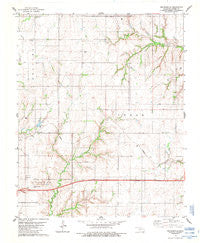 Indianapolis Oklahoma Historical topographic map, 1:24000 scale, 7.5 X 7.5 Minute, Year 1983