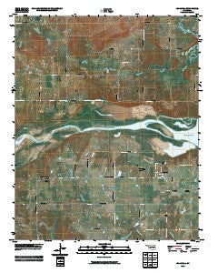 Indianola Oklahoma Historical topographic map, 1:24000 scale, 7.5 X 7.5 Minute, Year 2010
