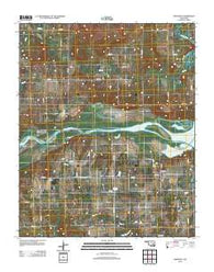Indianola Oklahoma Historical topographic map, 1:24000 scale, 7.5 X 7.5 Minute, Year 2012