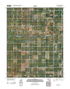 Ingersoll Oklahoma Historical topographic map, 1:24000 scale, 7.5 X 7.5 Minute, Year 2012