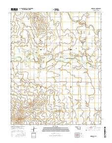 Ingersoll Oklahoma Current topographic map, 1:24000 scale, 7.5 X 7.5 Minute, Year 2016
