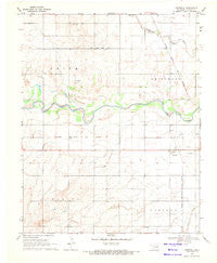 Ingersoll Oklahoma Historical topographic map, 1:24000 scale, 7.5 X 7.5 Minute, Year 1969