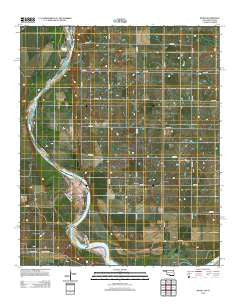 Irving Oklahoma Historical topographic map, 1:24000 scale, 7.5 X 7.5 Minute, Year 2012