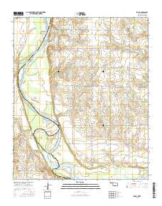 Irving Oklahoma Current topographic map, 1:24000 scale, 7.5 X 7.5 Minute, Year 2016