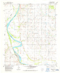 Irving Oklahoma Historical topographic map, 1:24000 scale, 7.5 X 7.5 Minute, Year 1984