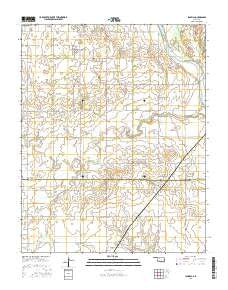 Isabella Oklahoma Current topographic map, 1:24000 scale, 7.5 X 7.5 Minute, Year 2016
