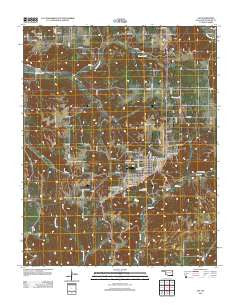 Jay Oklahoma Historical topographic map, 1:24000 scale, 7.5 X 7.5 Minute, Year 2012