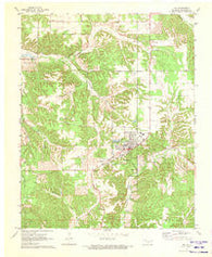 Jay Oklahoma Historical topographic map, 1:24000 scale, 7.5 X 7.5 Minute, Year 1971