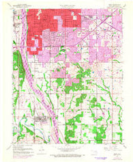 Jenks Oklahoma Historical topographic map, 1:24000 scale, 7.5 X 7.5 Minute, Year 1952