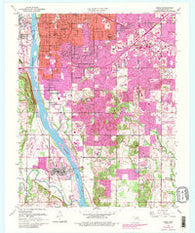Jenks Oklahoma Historical topographic map, 1:24000 scale, 7.5 X 7.5 Minute, Year 1952