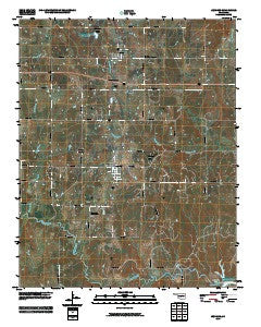 Jennings Oklahoma Historical topographic map, 1:24000 scale, 7.5 X 7.5 Minute, Year 2010
