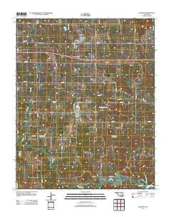 Jennings Oklahoma Historical topographic map, 1:24000 scale, 7.5 X 7.5 Minute, Year 2012