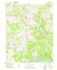 Jennings Oklahoma Historical topographic map, 1:24000 scale, 7.5 X 7.5 Minute, Year 1978