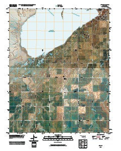 Jet Oklahoma Historical topographic map, 1:24000 scale, 7.5 X 7.5 Minute, Year 2009