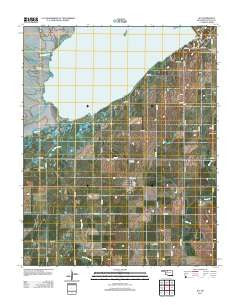 Jet Oklahoma Historical topographic map, 1:24000 scale, 7.5 X 7.5 Minute, Year 2012