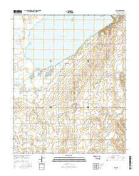 Jet Oklahoma Current topographic map, 1:24000 scale, 7.5 X 7.5 Minute, Year 2016