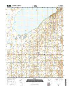 Jet Oklahoma Current topographic map, 1:24000 scale, 7.5 X 7.5 Minute, Year 2016