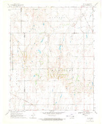Jet SE Oklahoma Historical topographic map, 1:24000 scale, 7.5 X 7.5 Minute, Year 1969