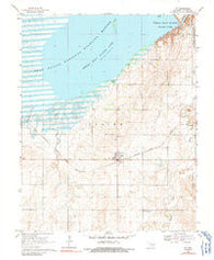 Jet Oklahoma Historical topographic map, 1:24000 scale, 7.5 X 7.5 Minute, Year 1969