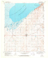 Jet Oklahoma Historical topographic map, 1:24000 scale, 7.5 X 7.5 Minute, Year 1969