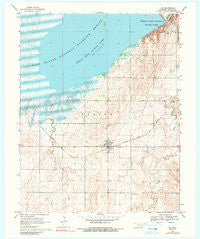 Jet Oklahoma Historical topographic map, 1:24000 scale, 7.5 X 7.5 Minute, Year 1969