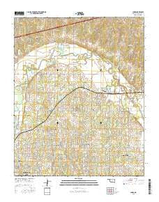 Jones Oklahoma Current topographic map, 1:24000 scale, 7.5 X 7.5 Minute, Year 2016